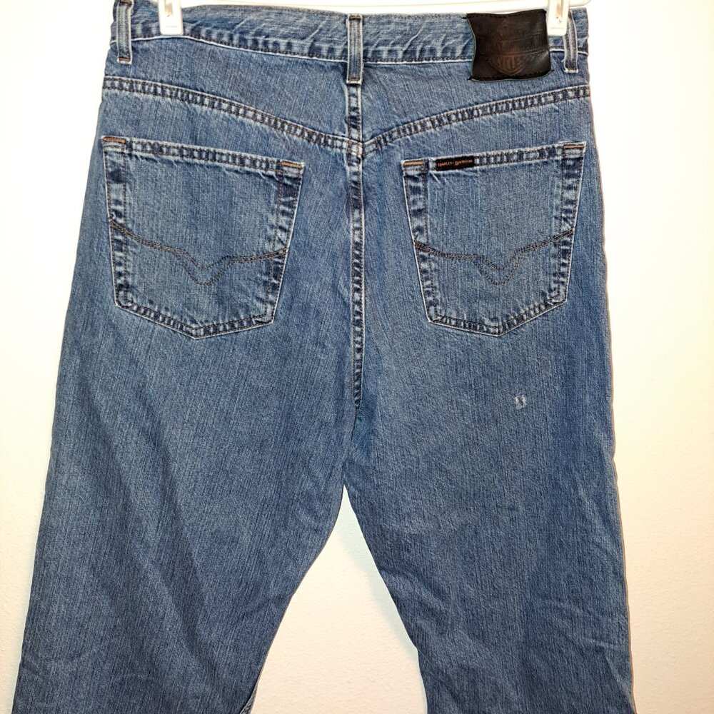 Men's Harley-Davidson Original Straight Jean - Medium Indigo Stone Wash 36x36
